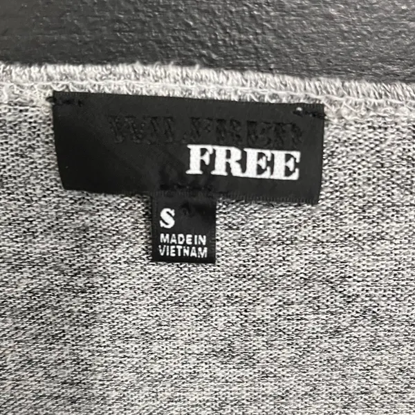 WILFRED FREE Long Sleeve Silver Gray Wrap Top Women’s Shirt Sz S EUC - Image 3