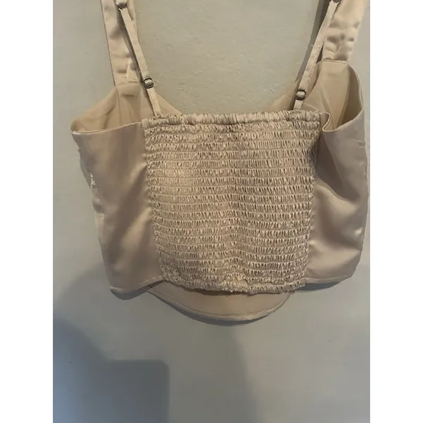 Abercrombie & Fitch Satin Style Corset Crop Top Size XS Party Summer Vacation - Image 3