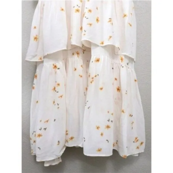 NWT Reformation Foxglove Tiered Ruffle Maxi Dress 2 Opium Floral Georgette - Image 7