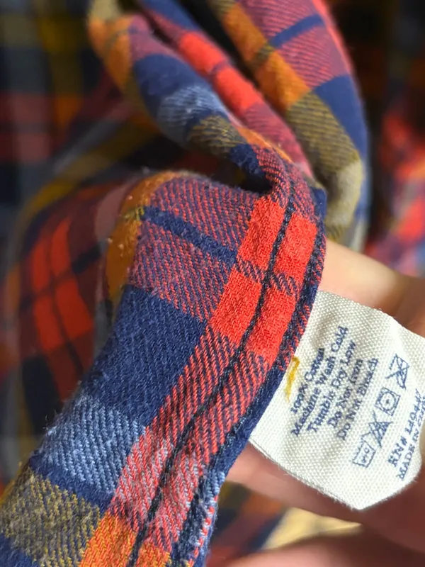 The normal brand plaid flannel size medium - Image 5