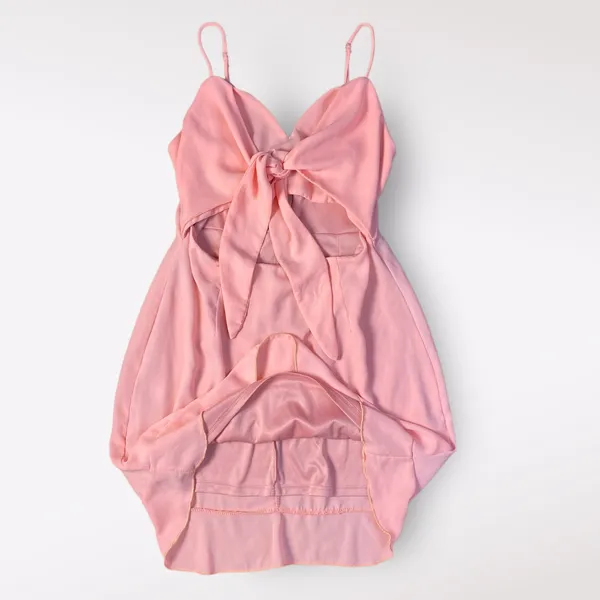 Lucy in the Sky Cutout‎ Chiffon Dress in Coral Pink Size M Party Flirty Ruffle - Image 4