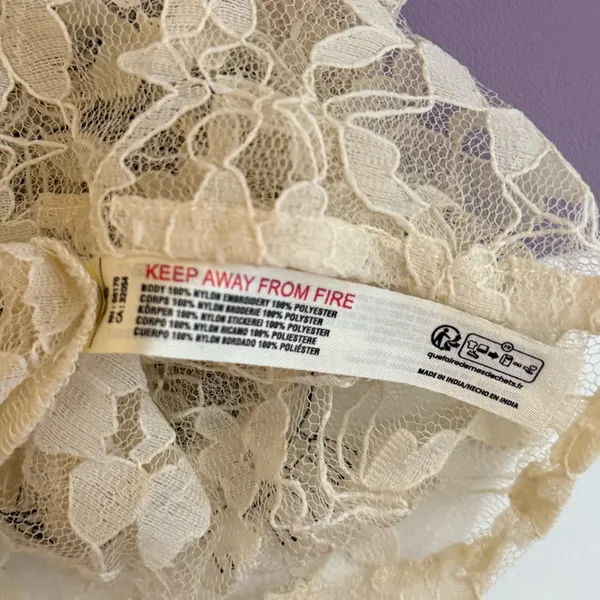 Anthropologie Sheer Mixed Lace Cami In‎ Ivory - Image 6