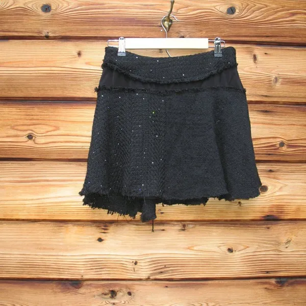 NWT Zara Tweed Sequin A Line Mini Skirt - Image 7