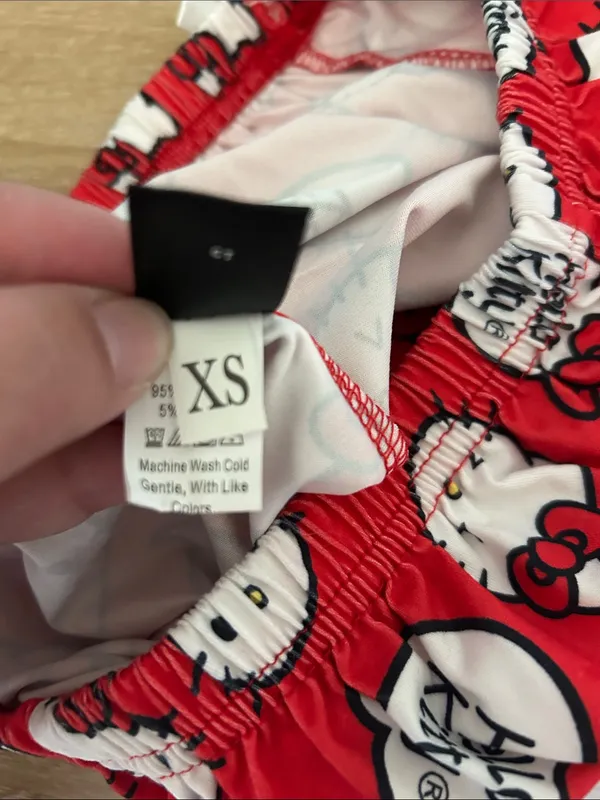 Hello Kitty Red and White Sleep Shorts - Image 6