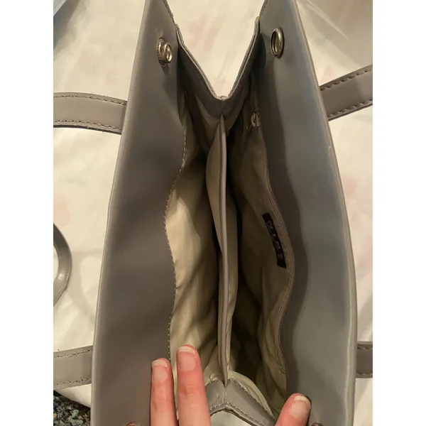 NWT Vintage NINE WEST Gray Snap Ups BAG‎ PURSE NEW Vtg - Image 3