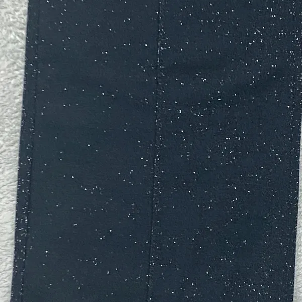 Isaac Mizrahi Live Pants Womens Medium Black Sparkle Pebble Crepe Boot Cut - Image 3