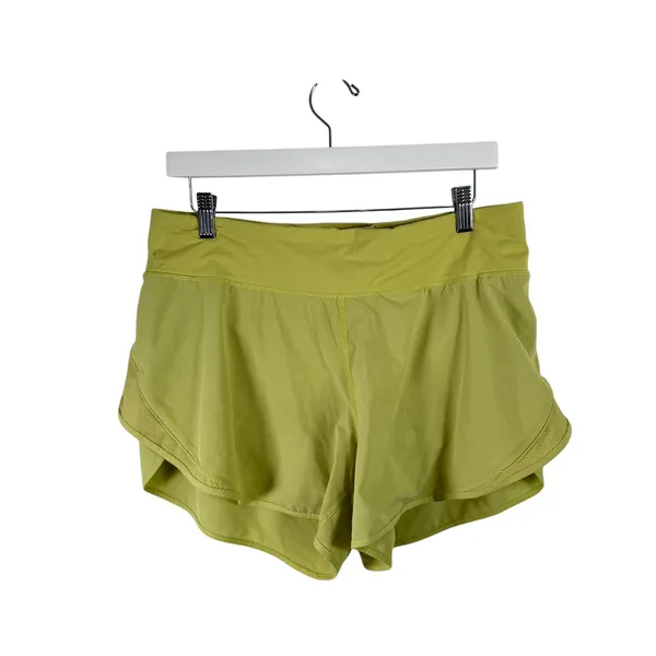 Lululemon Run Off Route High Rise Shorts 4" Lemon Vibe Athletic Gym‎ Womens 10 - Image 2