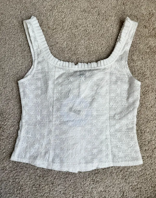 Princess Polly Vinca Corset Top White - Image 2