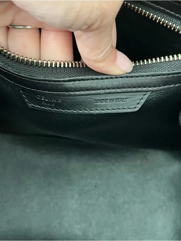 Celine Luggage Tote Tricolor Leather Micro Top Handle Handbag - Image 10