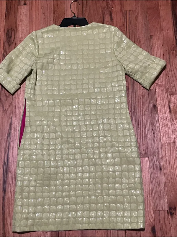 Marc New York Andrew Marc Textured Shift Dress Possible Size L Fully Lined - Image 3