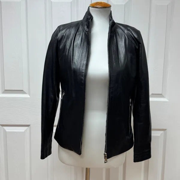 Fairytale‎ Leather Mallorca Genuine Leather Black Jacket. Size M. - Image 3