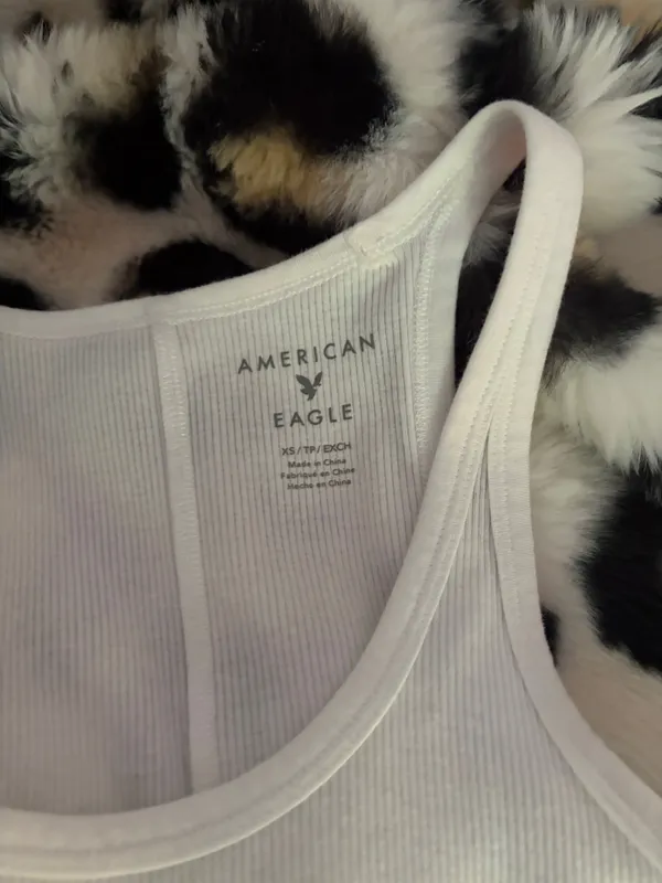 american eagle white tank top  - Image 2