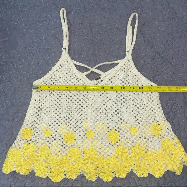 Free People Boho Floral Crochet Top - Image 7