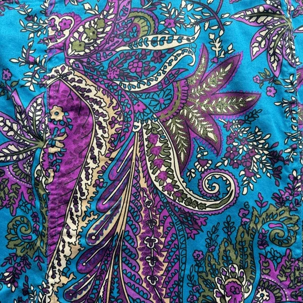 Chico’s Additions Paisley Button Front Long Sleeve Jacket Free Bonus Tank Top - Image 11