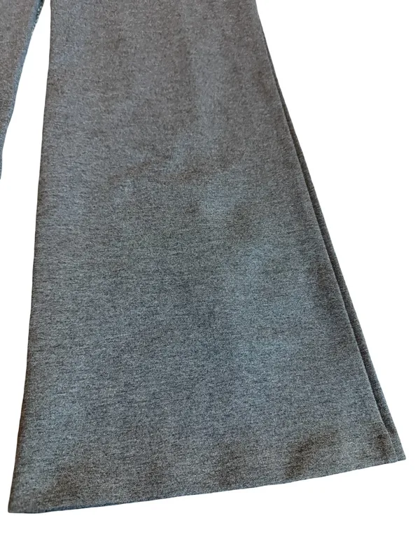 Quince Charcoal Ultra Stretch Ponte Flare Leg Trouser Pants Front Medium Women's - Image 10