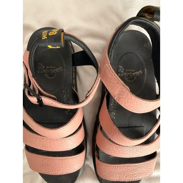 Dr. Martens Blaire Pink Leather Gladiator Platform Sandals Womens 8 - Image 5
