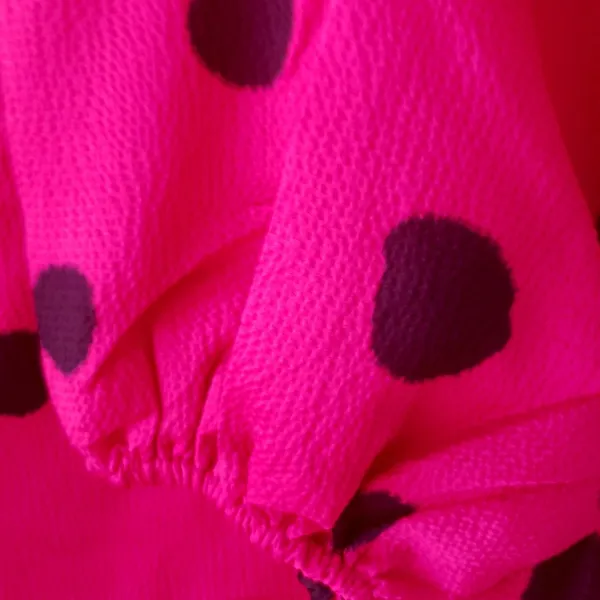 G‎ by Giuliana Polka Dot Blouse V-Neck Long Sleeve Top, Size S - Image 4