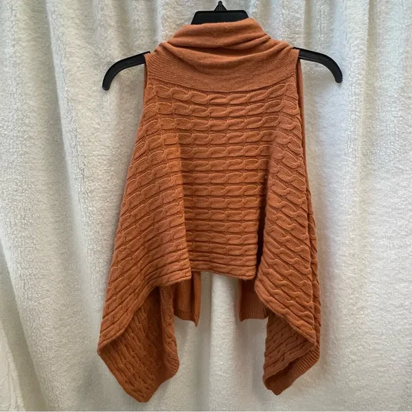 GANZ Women's Sweater in Warm Rust Orange Size M - Image 4