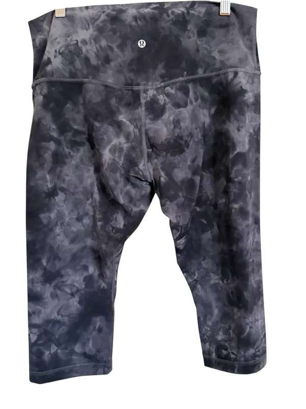 NWT Lululemon Align HR Crop 17" Leggings Diamond Dye Pitch Grey Graphite Grey 14 - Image 5