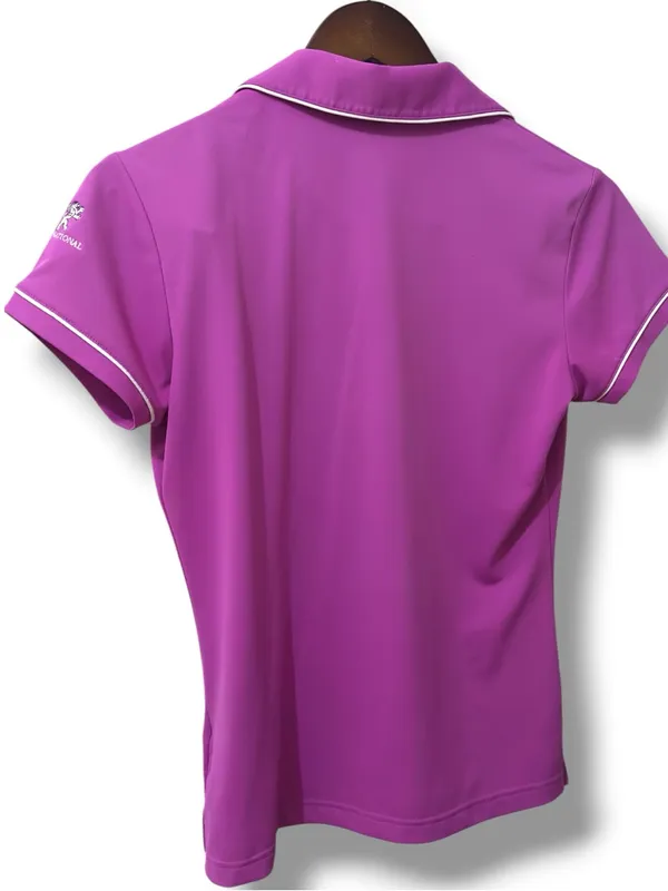 Adidas | EUC Women’s Purple Goft Performance Short Sleeve Polo Shirt (size M) - Image 8