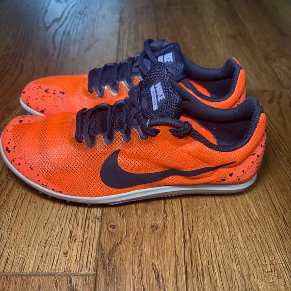 Nike Zoom Rival D 10 Track Running Sneakers No Spikes Bright Mango Womens 6.5 - Image 4