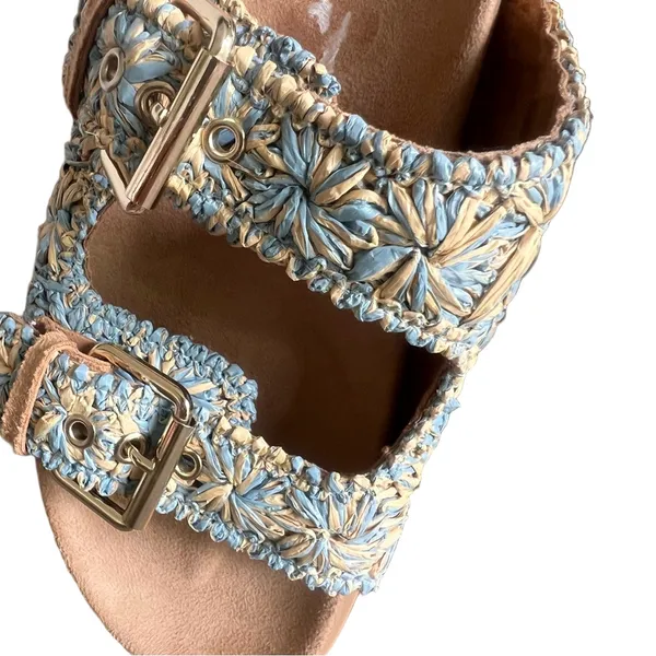 Mila Paoli NEW Women's Woven 2 Strap Buckle Sandal Size 8 #B1947 - Image 10