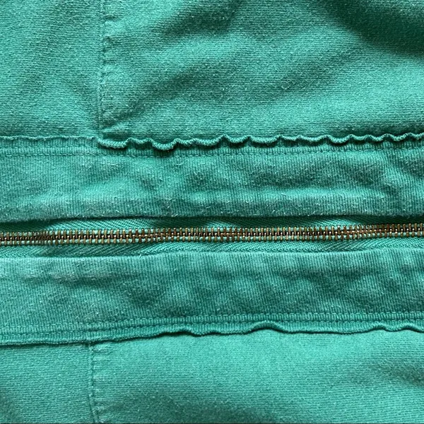 Wave Logo Green Women's Hoodie - Image 5