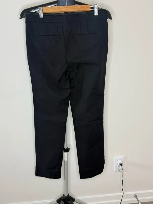 White House Black Market Perfect Form Slim Leg Ankle Pants Black Size 4R - Image 4