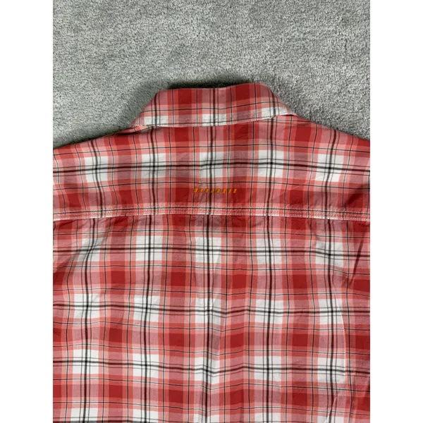 Ariat Rebar Made Tough DuraStretch Womens Work Shirt Red Plaid Long Sleeve M - Image 8