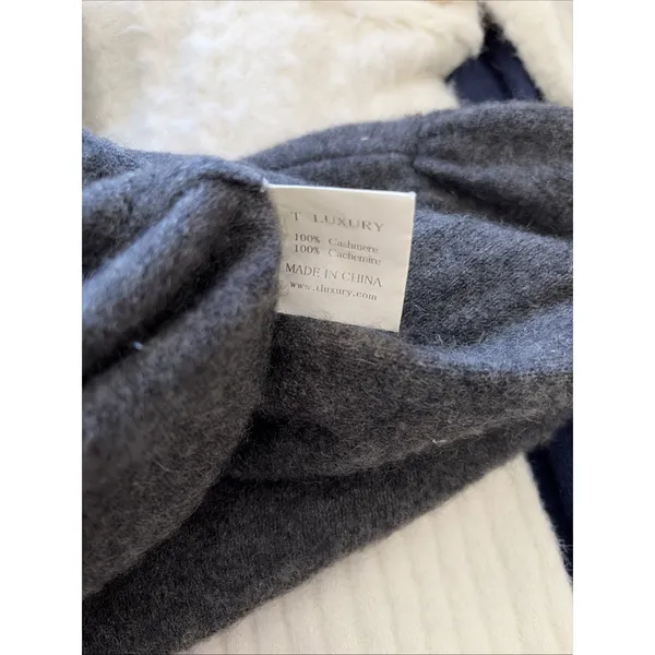 T Luxury Longline Cardigan‎ Womens M Gray Cashmere Button Front Pockets Soft - Image 7