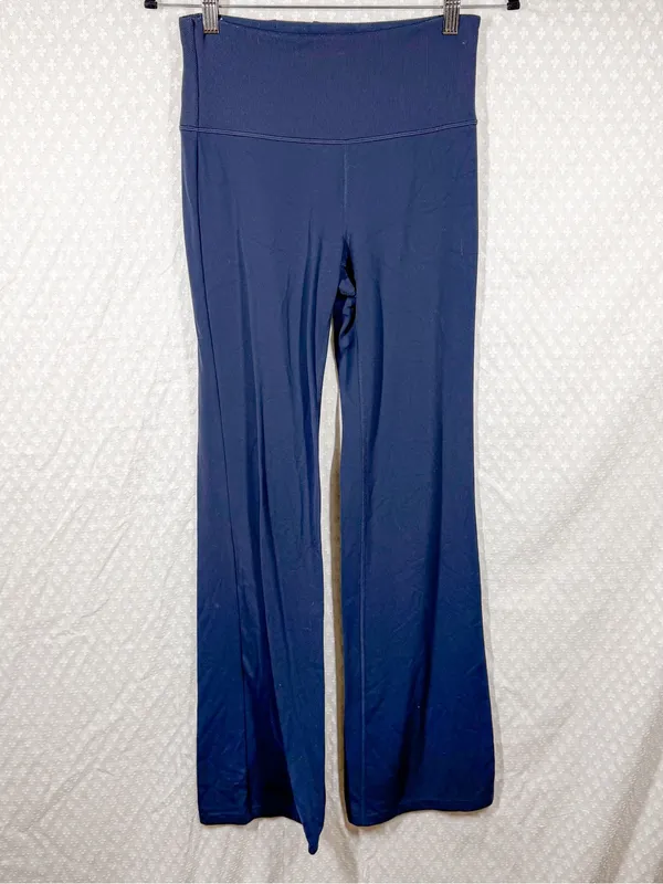 Athleta‎ Dark Blue Studio Flare High Rise Pants - Image 3