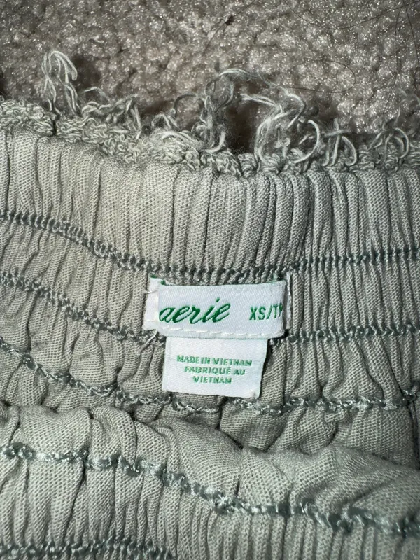 Aerie Ruffled Green Skirt - Image 3