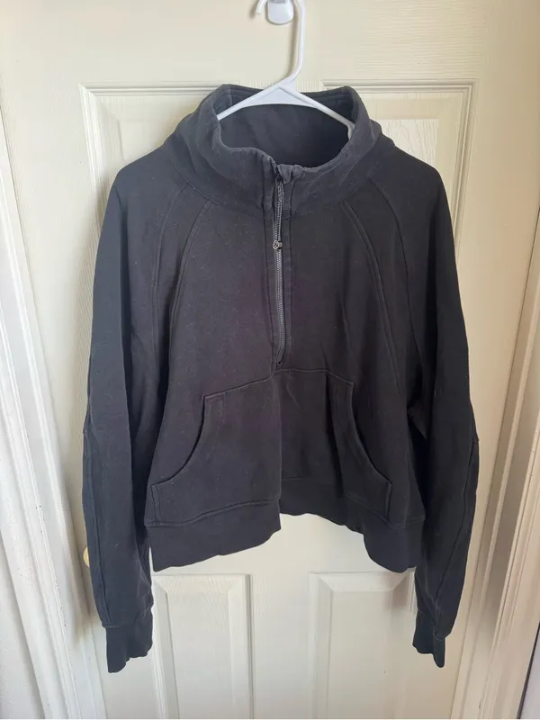 Lululemon Black Oversized Funnel Neck Scuba - Image 3