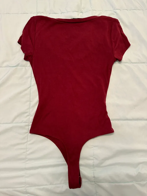 Lulus Burgundy Bodysuit - Image 5