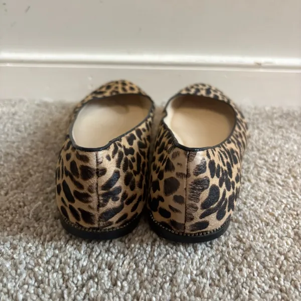 Michael Kors Calf-Hair Leopard Print Ballet Flats 6M Real Leather - Image 4