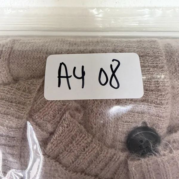 American Eagle L Large Cardigan Sweater Lightweight Knit‎ Blush Pink Long Sleeve - Image 12