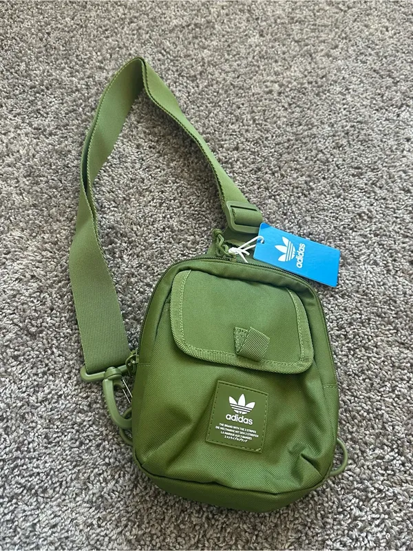 adidas Olive Green Waist / Crossbody Bag - Image 2