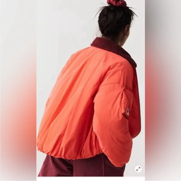 Free People FP Movement Outpost Bomber Puffer Jacket Size S - Image 3