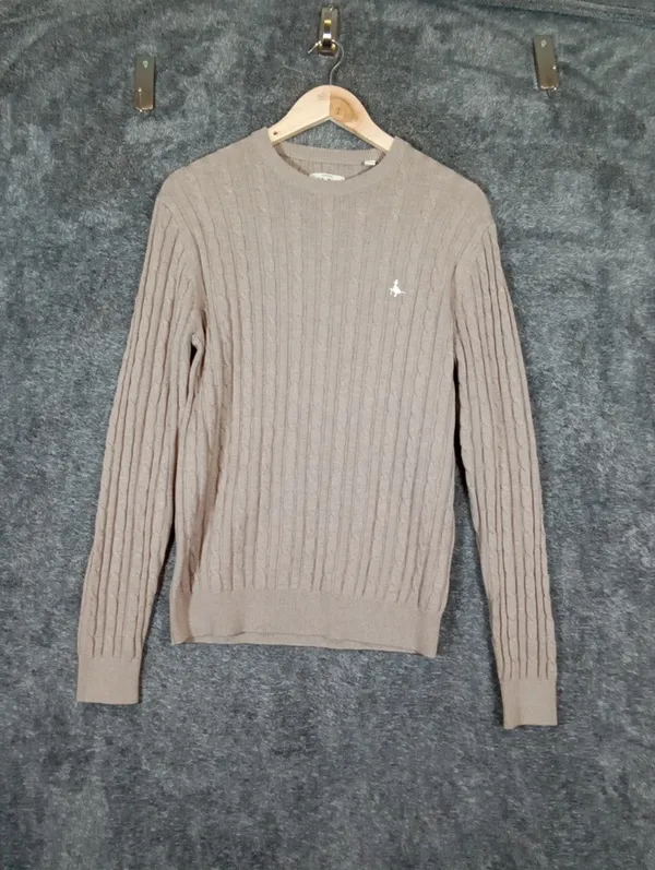 Jack Wills Marlow Cable Knit Womens Sweater Preppy Fisherman Heritage Academia S - Image 3