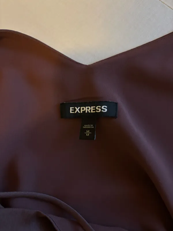 Express Mauve Top with lace  - Image 3