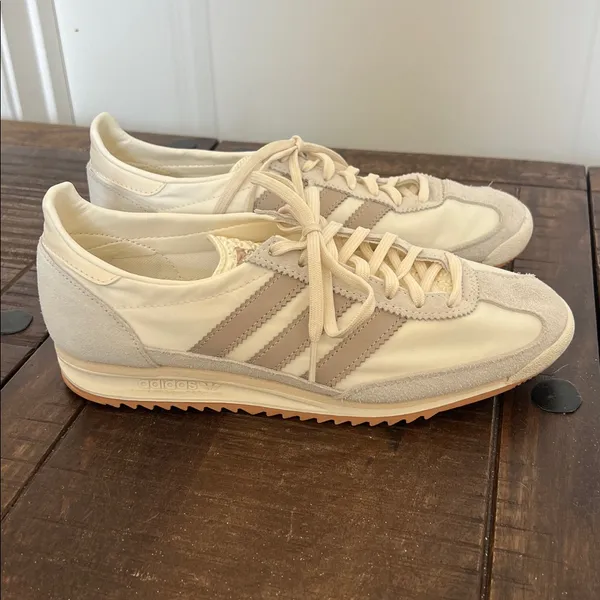 Adidas Women's SL 72 OG Sneaker Shoe Off White Pink Sz 8 - Image 4
