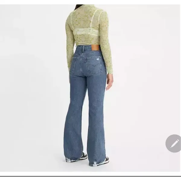Levis Jeans‎ 28x32 Flare Sonoma Step 70's Ultra High Rise Waist Kendrick Lamar - Image 15
