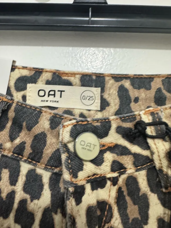 OAT NEW YORK Leopard Print Shorts size 25 - Image 5