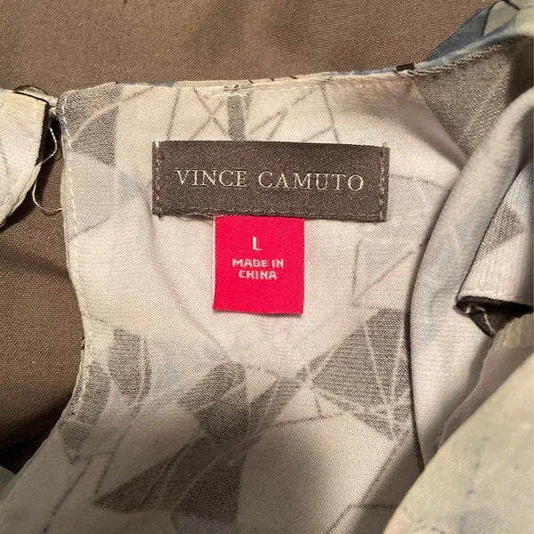 Vince Camuto Layered Mosaic Print Tunic Tank - Image 7
