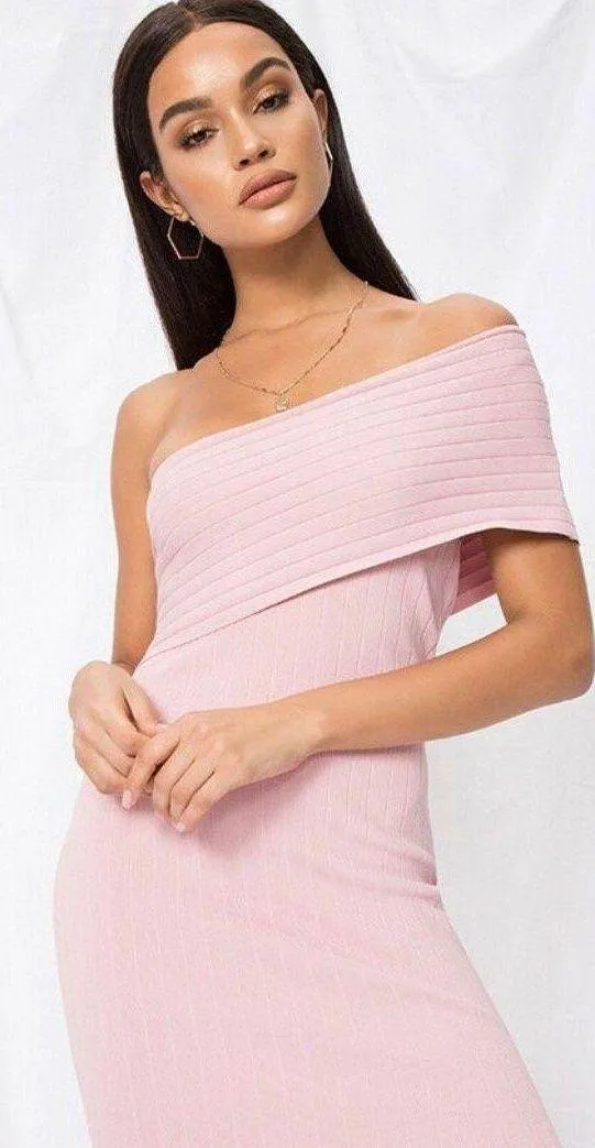 Revolve Pink One The Shoulder Mini Dress - Image 3