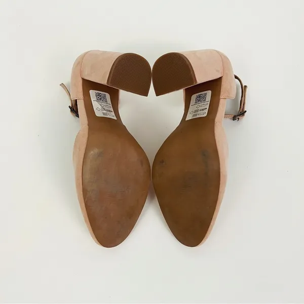 ASOS Pleasant High Block Heels in Blush Pink | Size 7 - Image 10