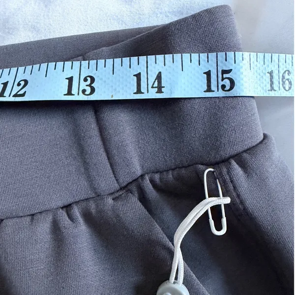 Zella Ultra Soft Scuba Wide Leg Pants Grey Forged NR502217MI L New - Image 5