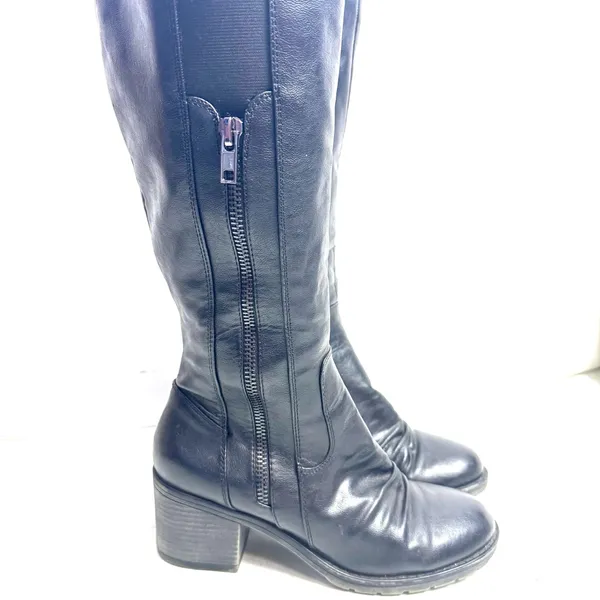 BareTraps Dalia Black Full Zip Tall Riding Boots Size 7 - Image 2