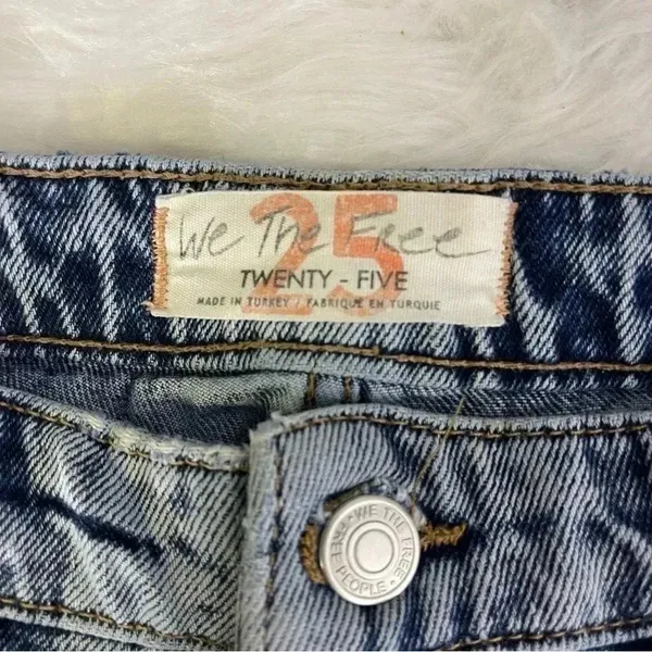Free People Straight Leg Jean 0 Indigo Blue Size 25 Revolve We The Free Dakota - Image 4
