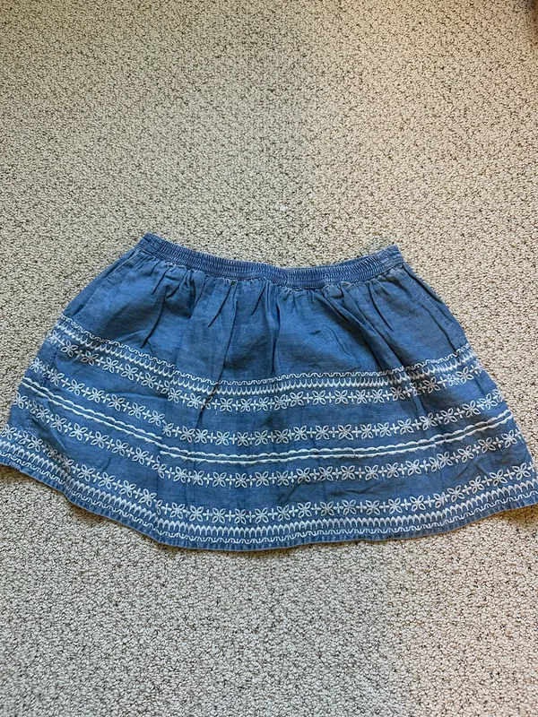 Abercrombie Skirt Blue with White Detail - Image 2